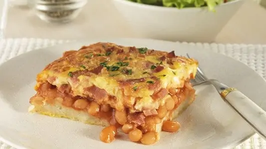 Baked Bean, Bacon & Cheese Hash Brown