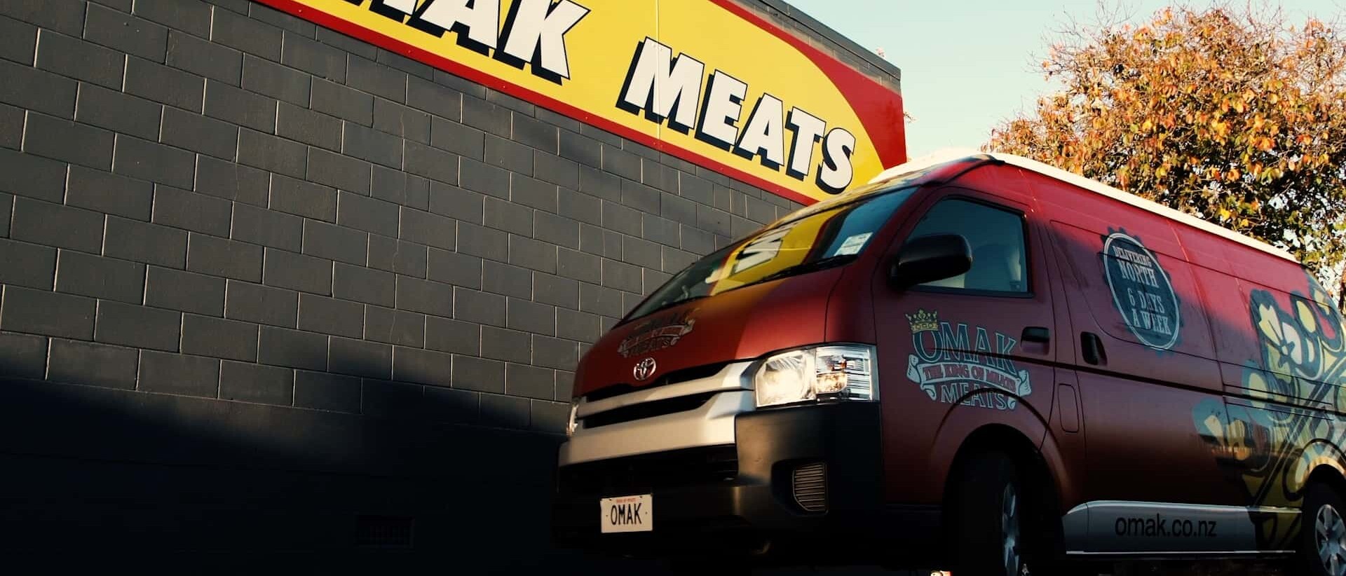 Omak Meats delivery vehicle