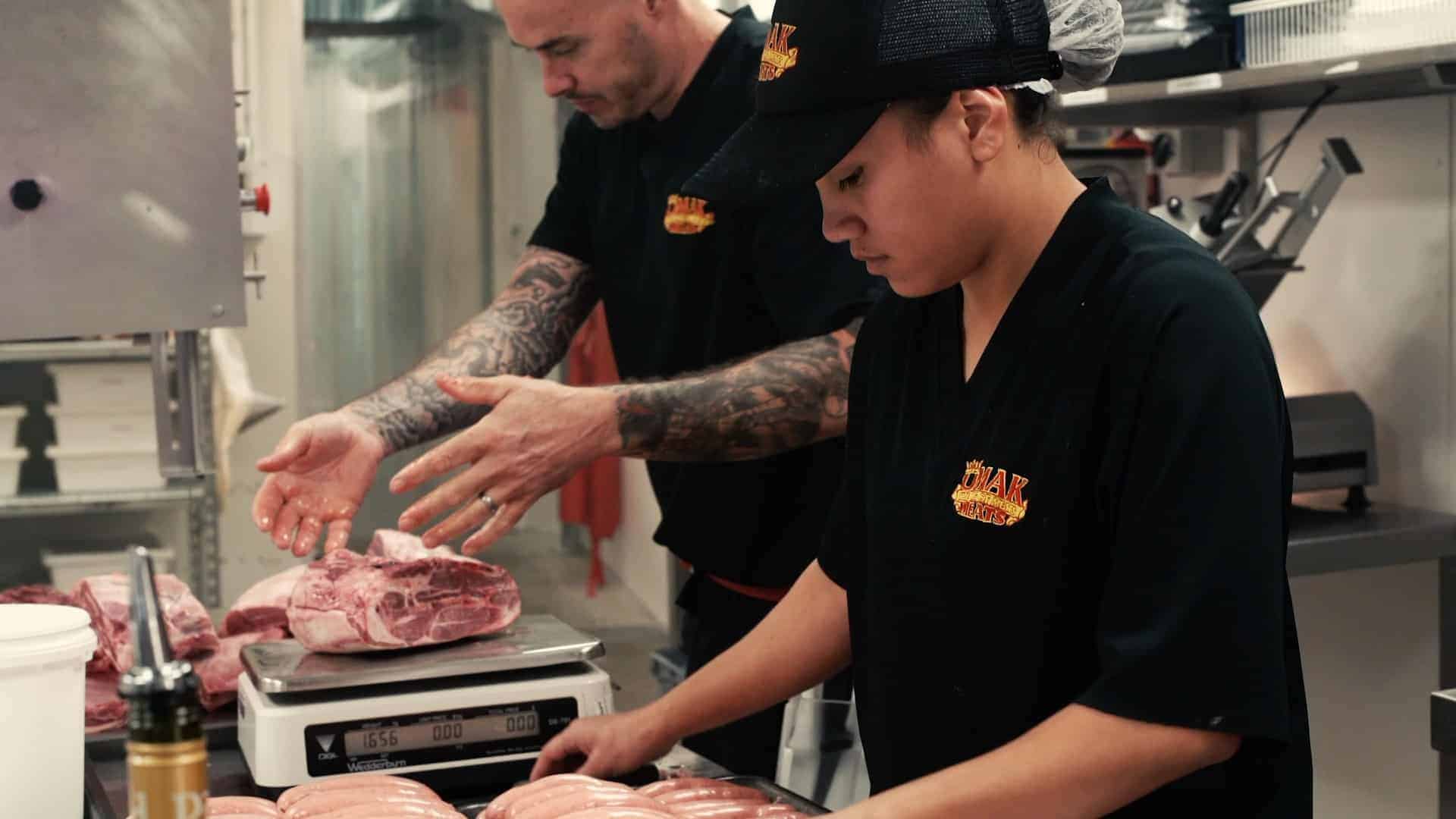 Omak Meats staff at work