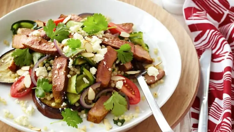Spiced Lamb, Vegetable & Israeli Couscous Salad